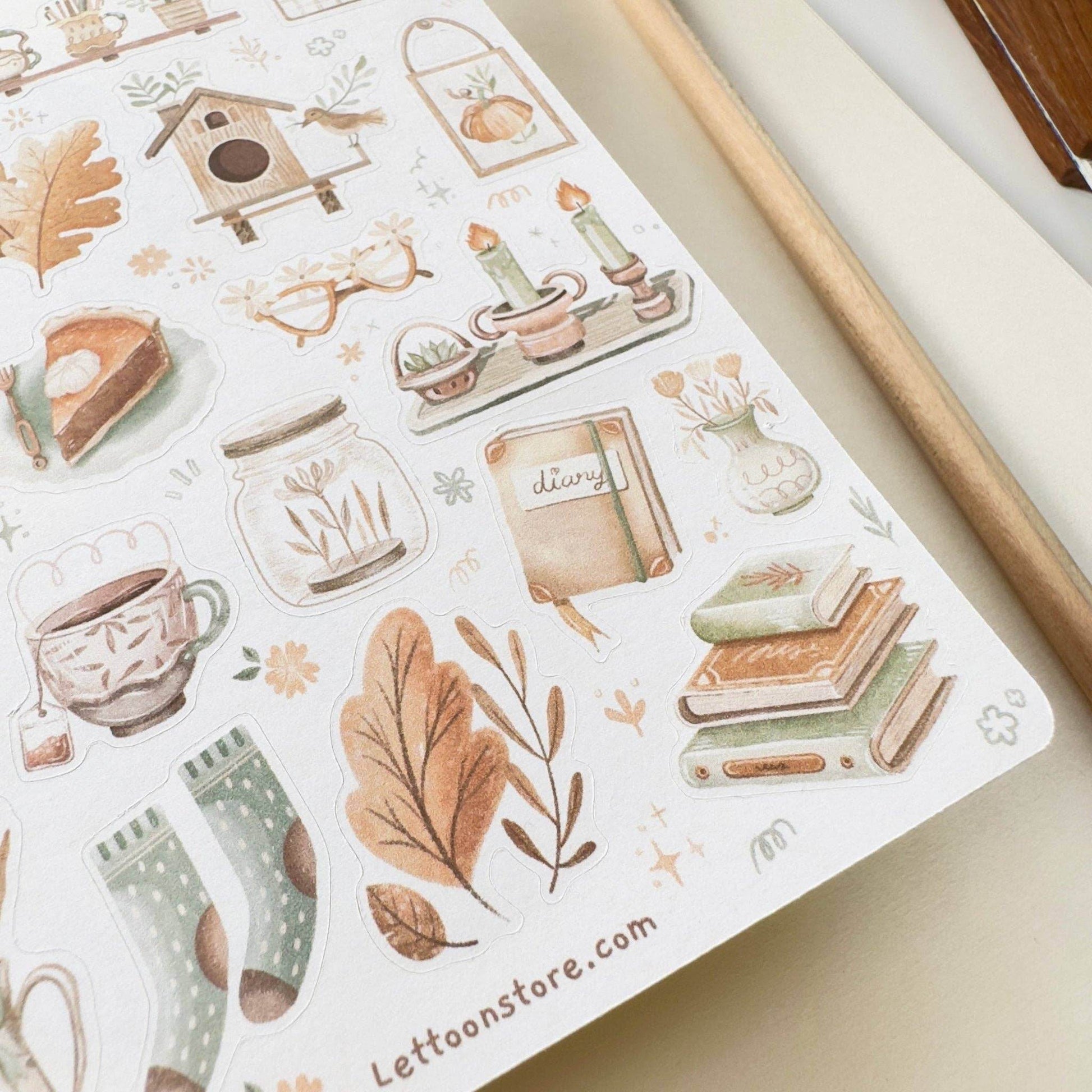 LETTOOn - Stickervel - Magical Cosy Fall - The Dreamer's Bookshop.