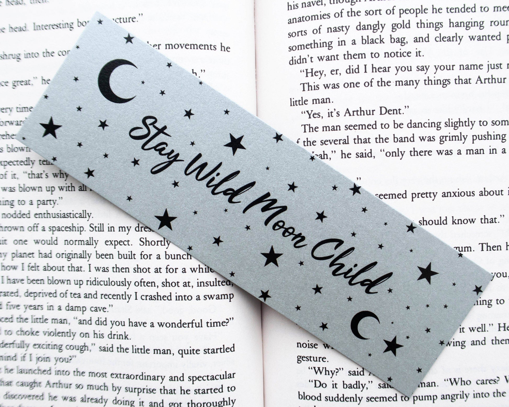 Basically Britt - Stay Wild Moon Child Silver Bookmark - The Dreamer's Bookshop.