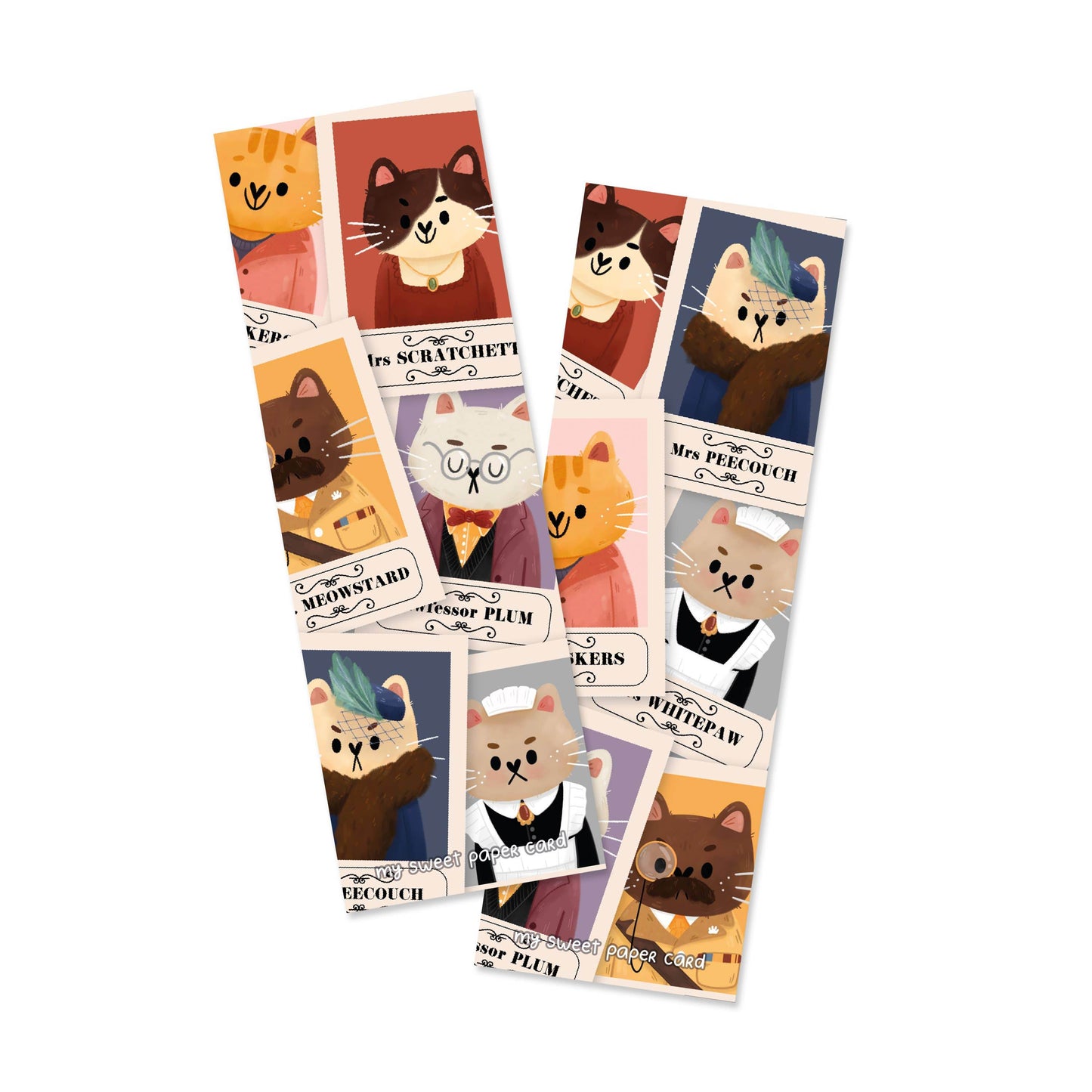 My Sweet Paper Card - Oggy's Club - Cat Detectives - Bladwijzer - The Dreamer's Bookshop.