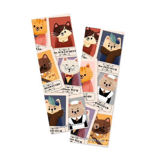 My Sweet Paper Card - Oggy's Club - Cat Detectives - Bladwijzer - The Dreamer's Bookshop.