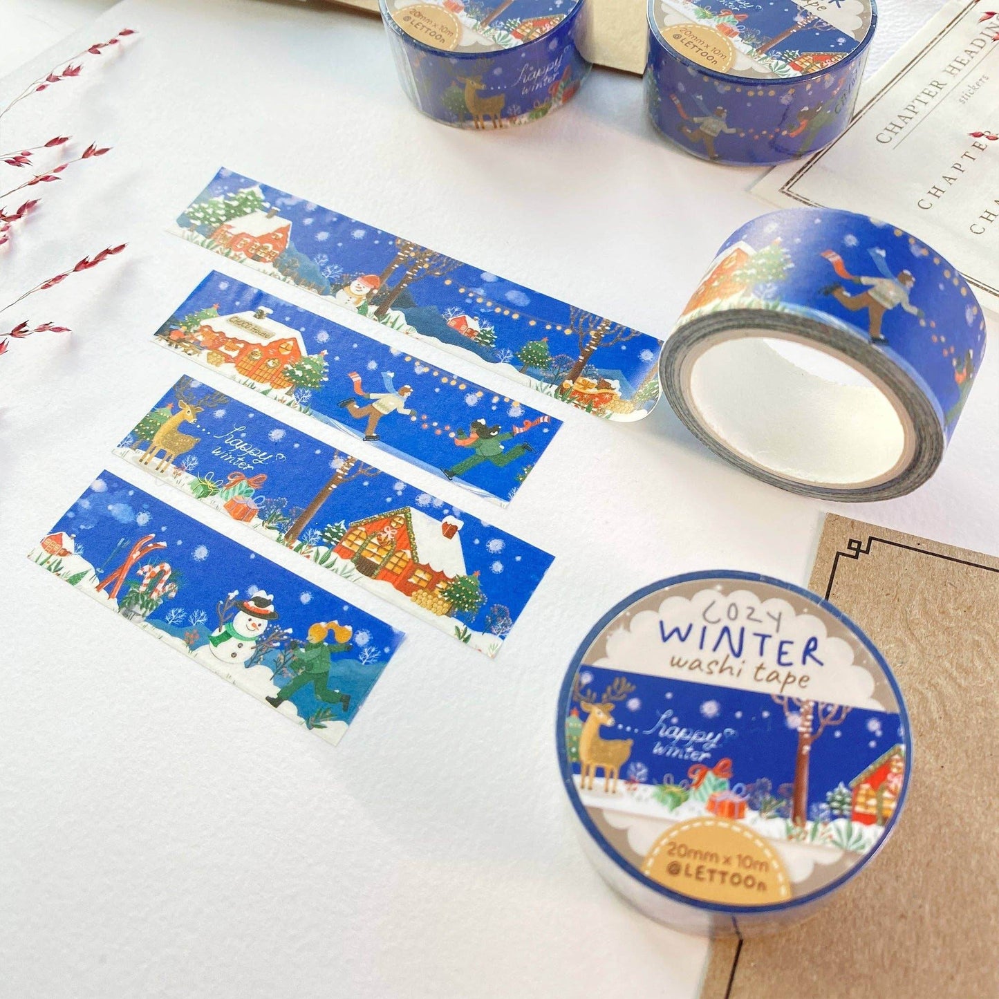 LETTOOn - Washi-tape - Gezellige Winter - The Dreamer's Bookshop.