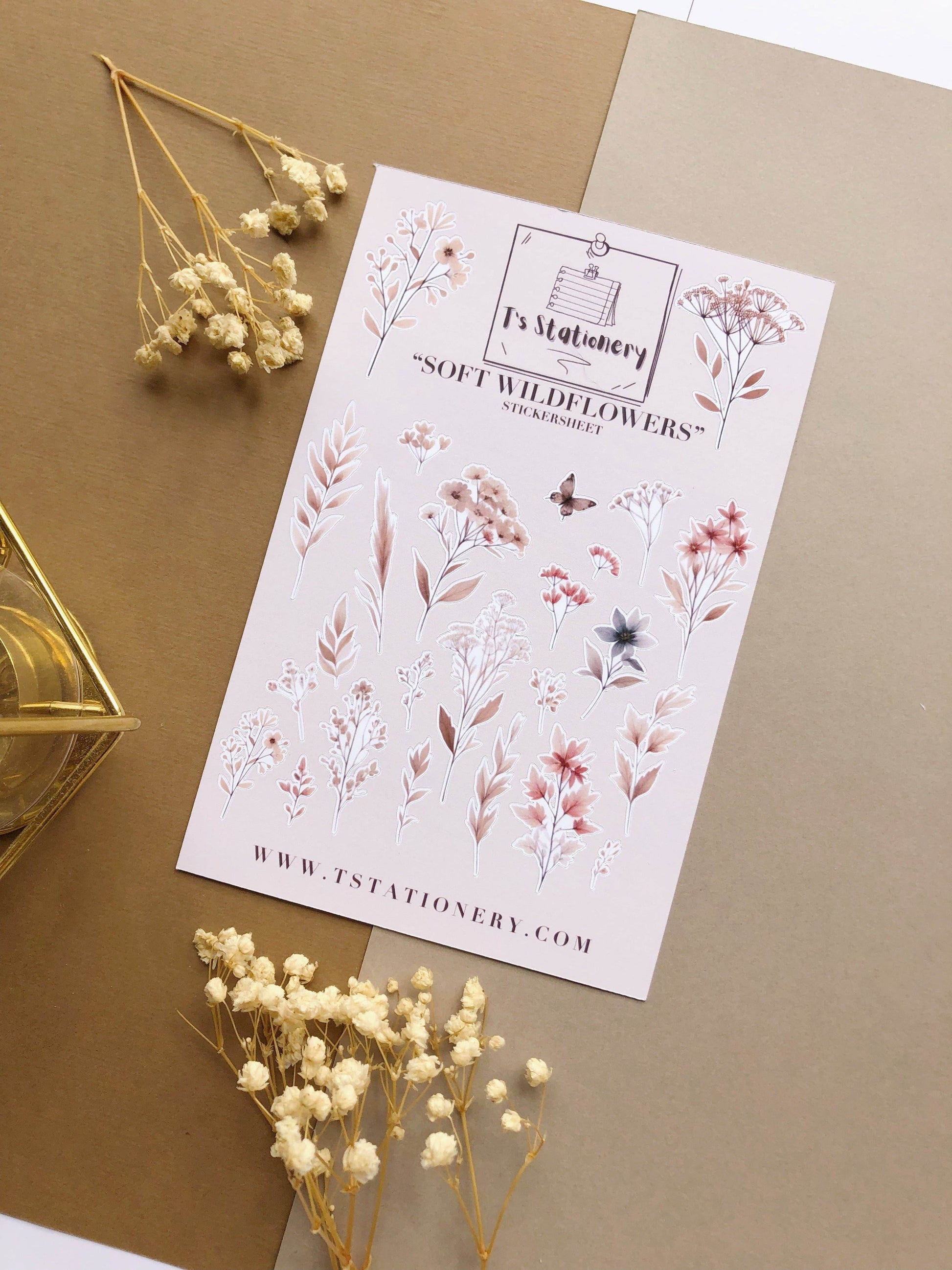 T's Stationery - „Zachte wilde bloemen” - The Dreamer's Bookshop.