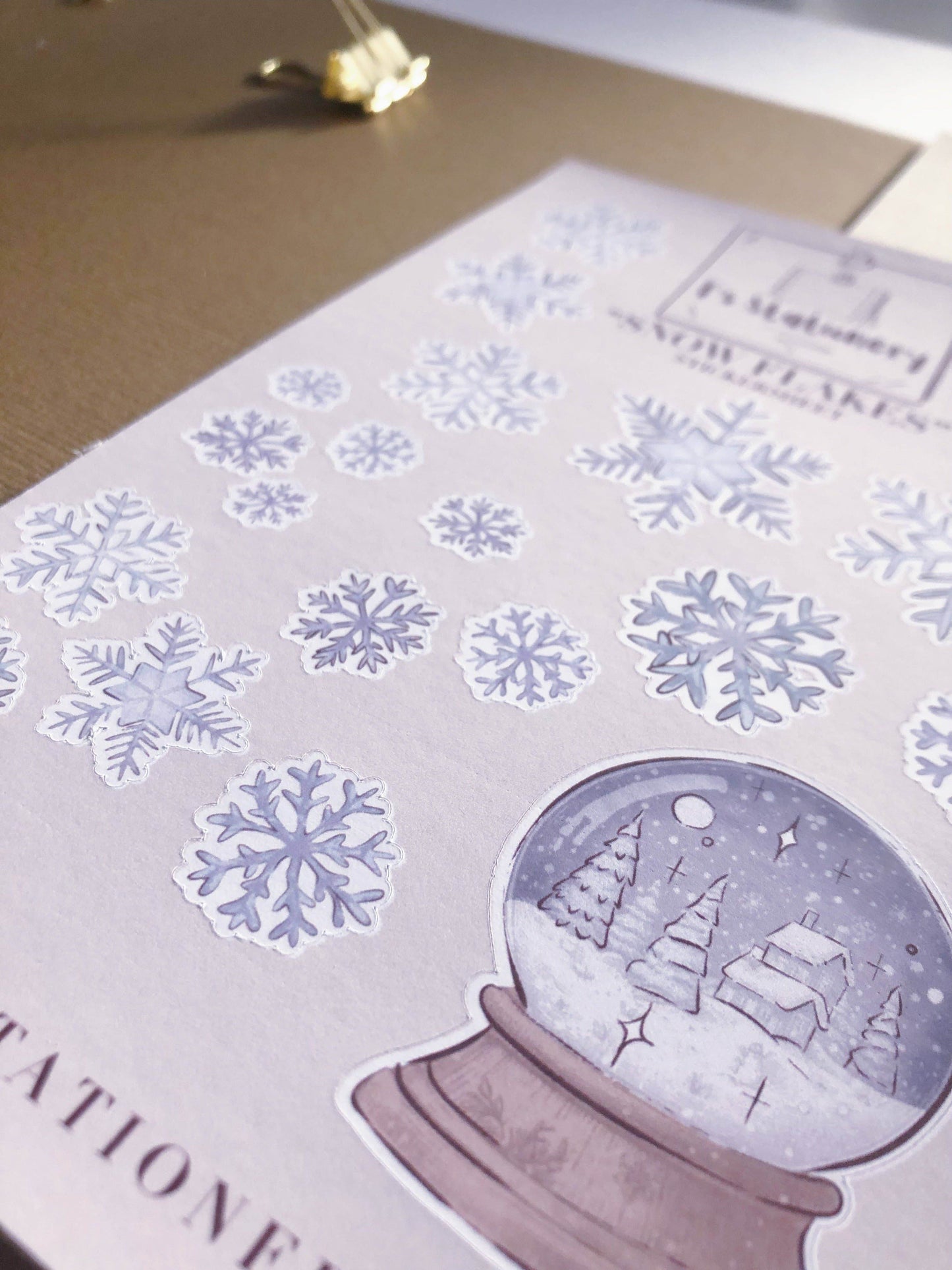 T's Stationery - „Sneeuwvlokken” - The Dreamer's Bookshop.