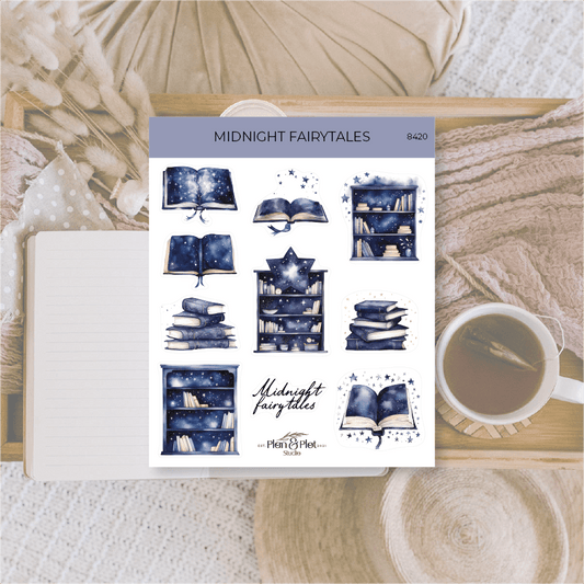Plan & Plot Studio - Midnight Fairytales | Stickers - The Dreamer's Bookshop.