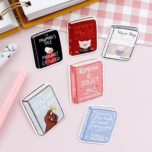My Sweet Paper Card - Set met stickers voor kattenboeken - Kattenstickers - The Dreamer's Bookshop.
