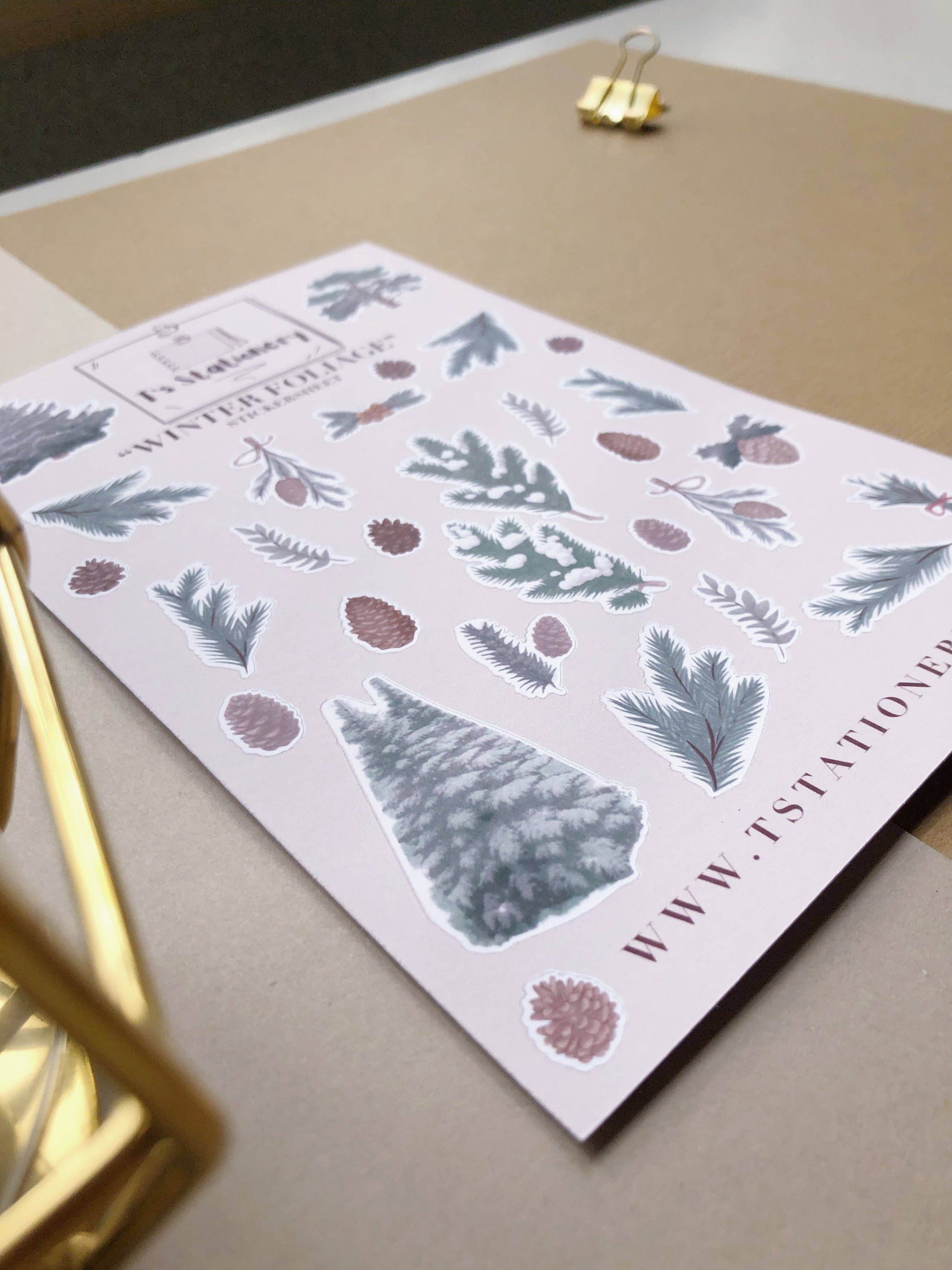 T's Stationery - „Winterblad” - The Dreamer's Bookshop.