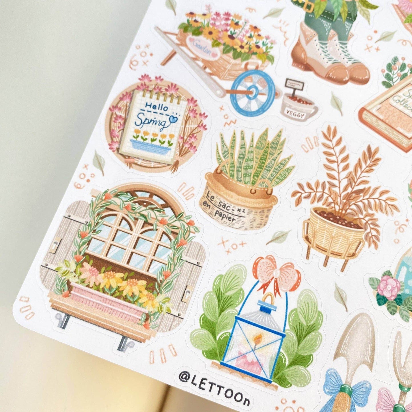 LETTOOn - Stickervel - Lentevibes - The Dreamer's Bookshop.