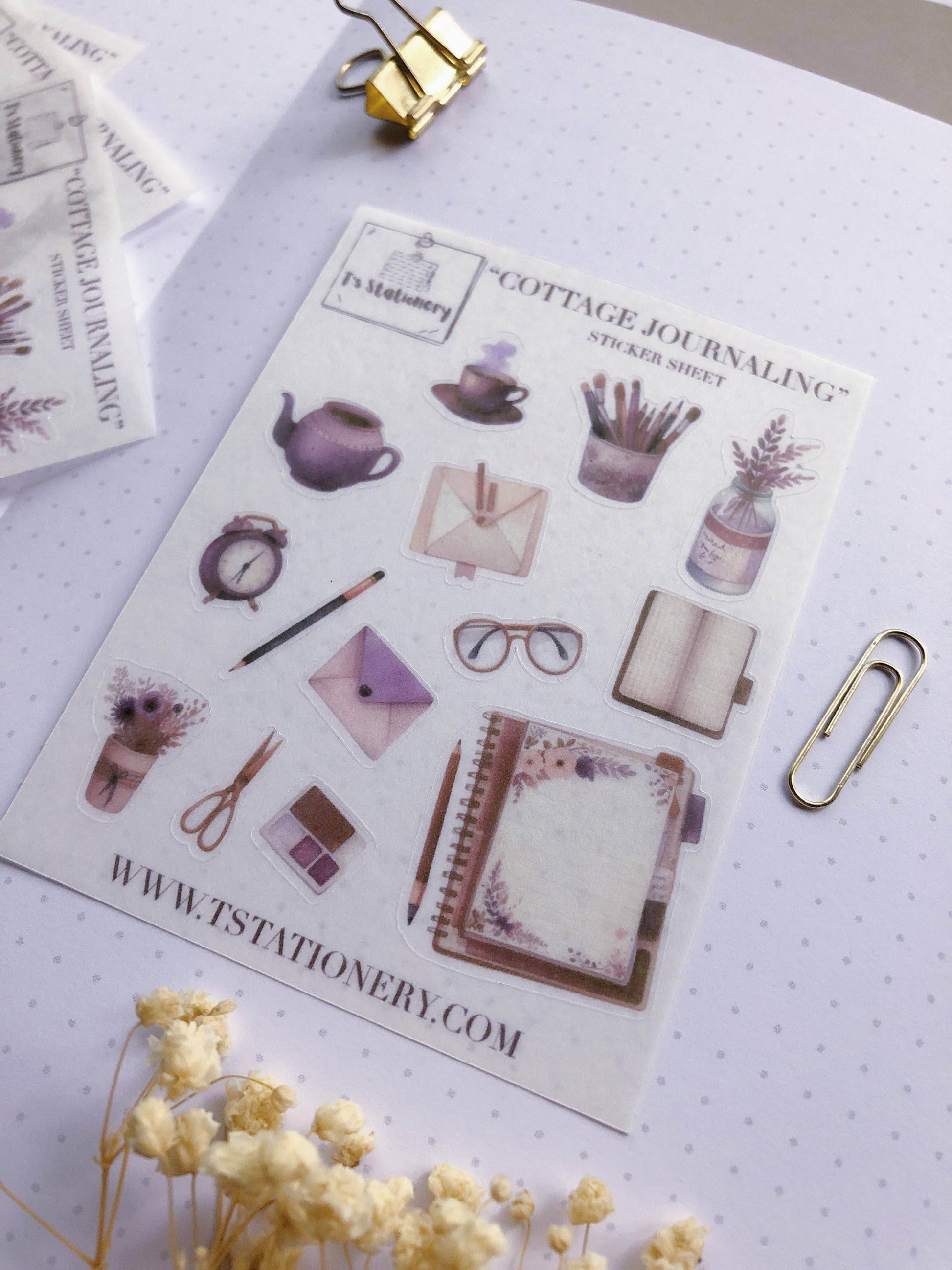 T's Stationery - Washi-stickervel „Cottage Journaling” - The Dreamer's Bookshop.