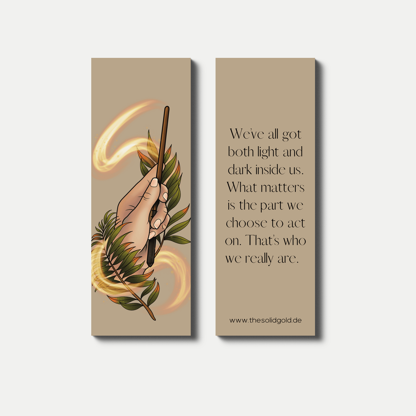 Solid Gold / Naja-Marie Baumann - Light & Dark - bladwijzer - The Dreamer's Bookshop.