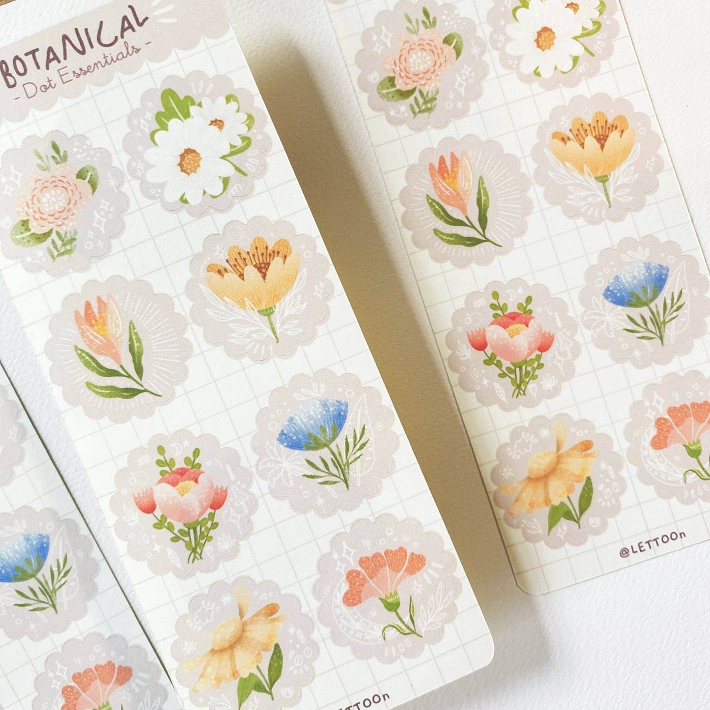 LETTOOn - Stickervel - Botanisch - The Dreamer's Bookshop.