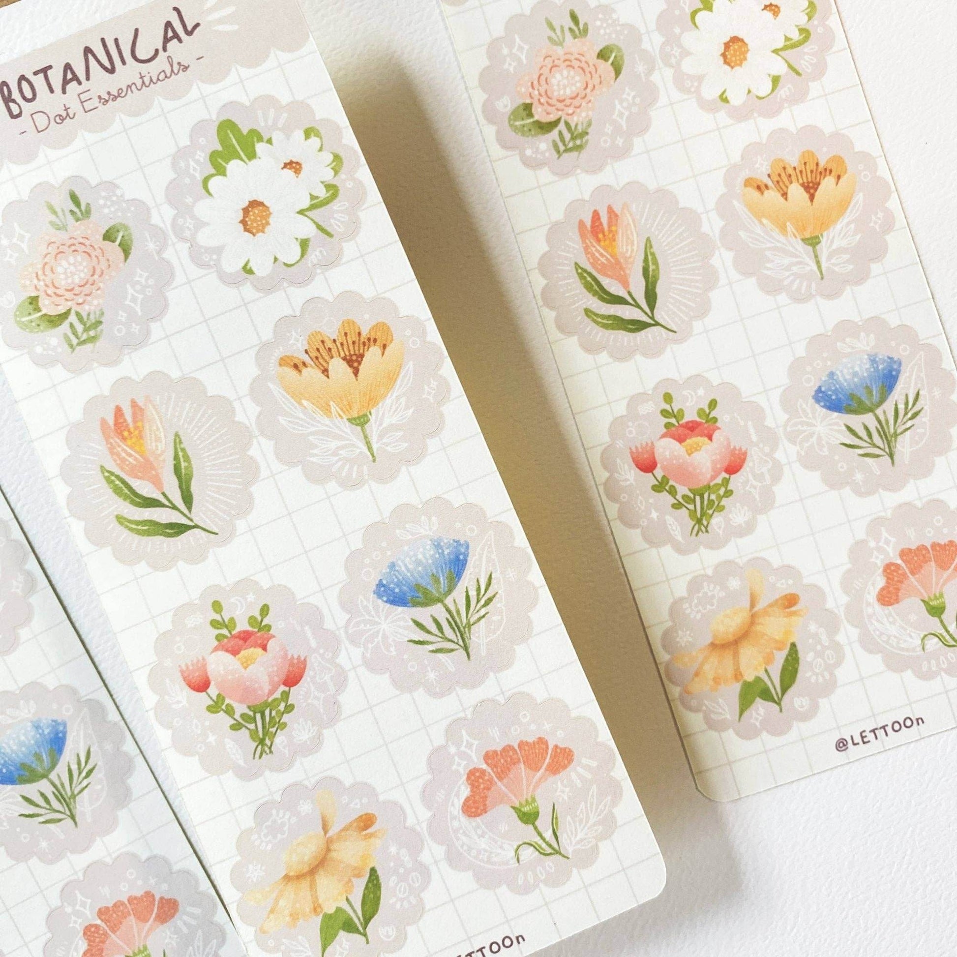 LETTOOn - Stickervel - Botanisch - The Dreamer's Bookshop.