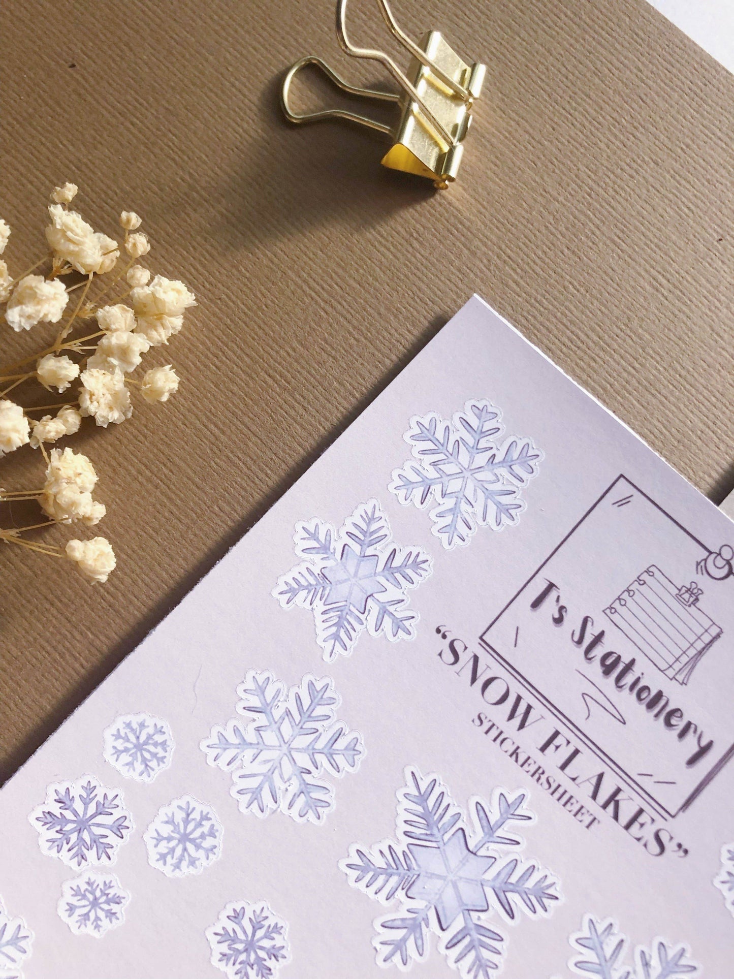 T's Stationery - „Sneeuwvlokken” - The Dreamer's Bookshop.