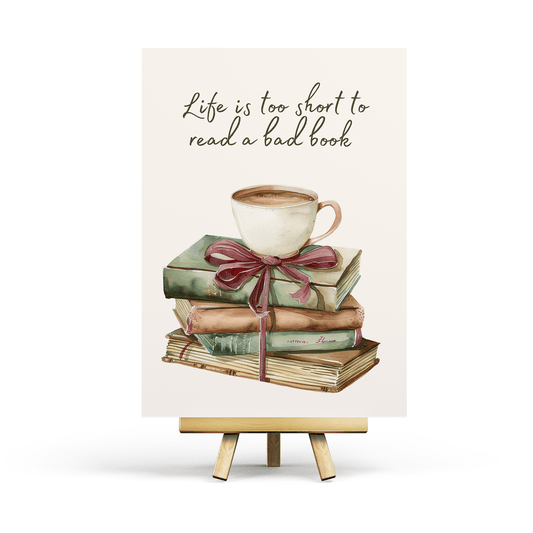 Penpaling Paula - Het leven is te kort - Ansichtkaart - The Dreamer's Bookshop.