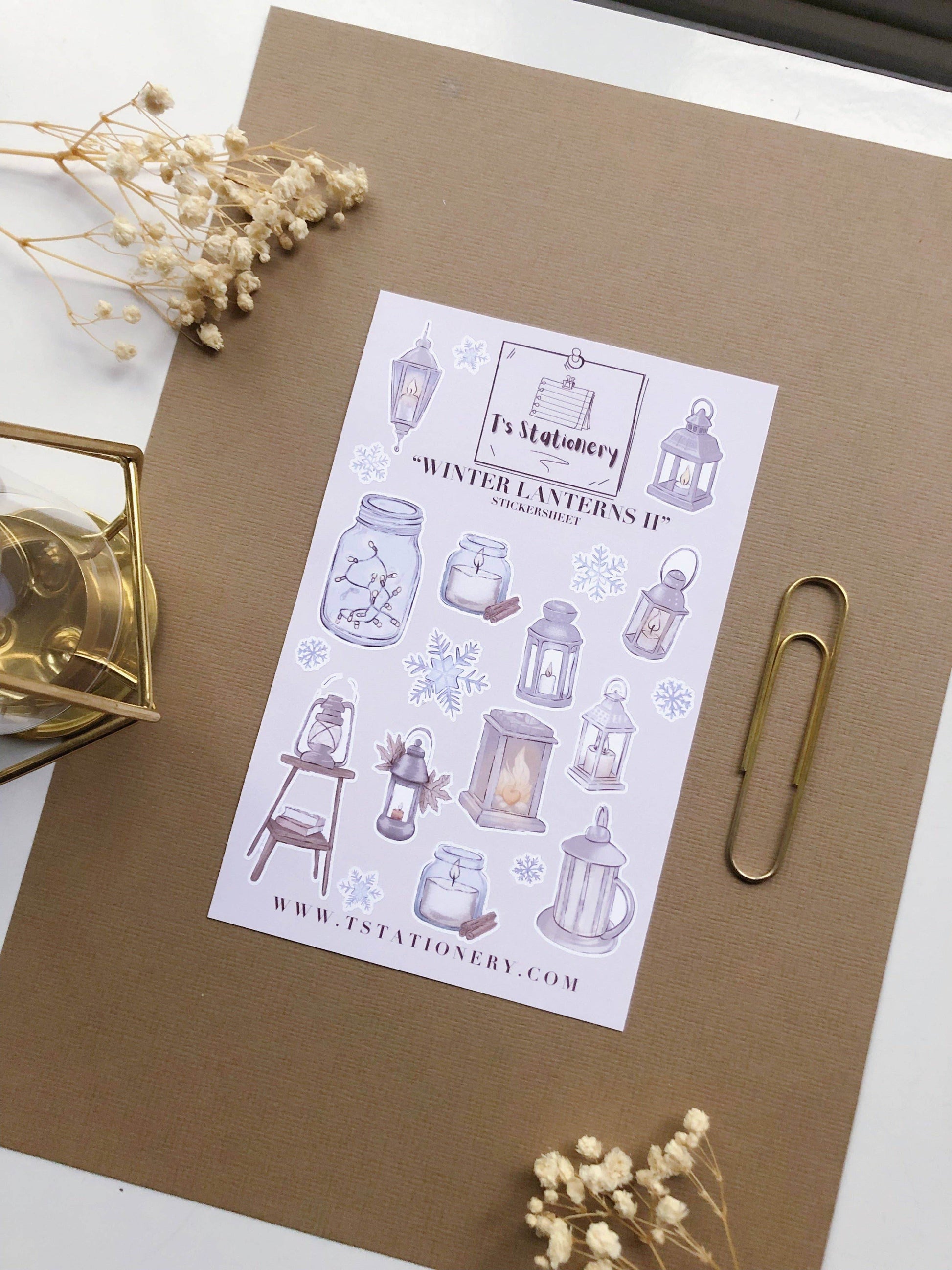 T's Stationery - „Winterlantaarns II” - The Dreamer's Bookshop.