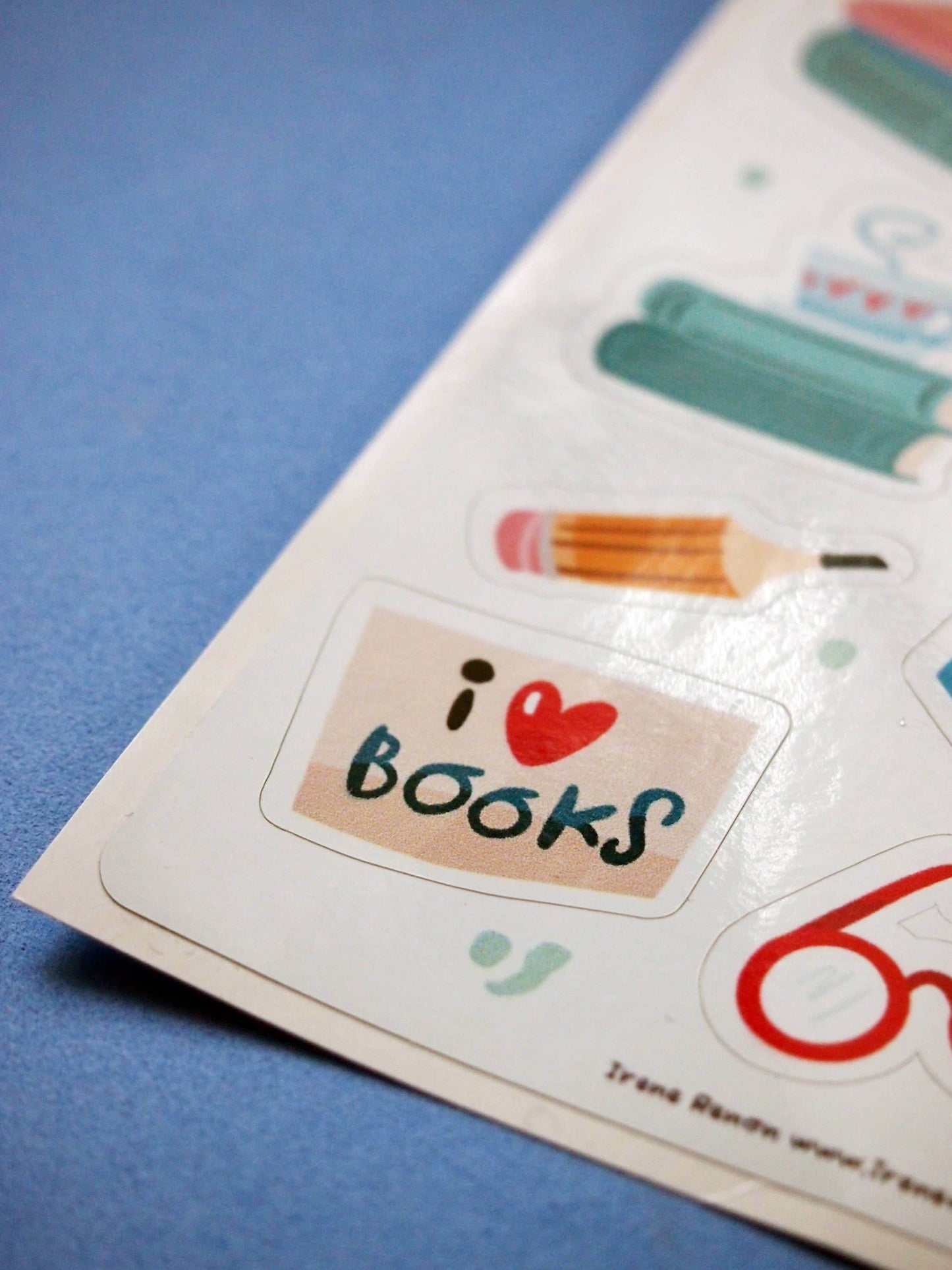 Irene Renon illustrations - Stickervel, Book Love Gift, Bullet Journal, Vinylsticker - The Dreamer's Bookshop.