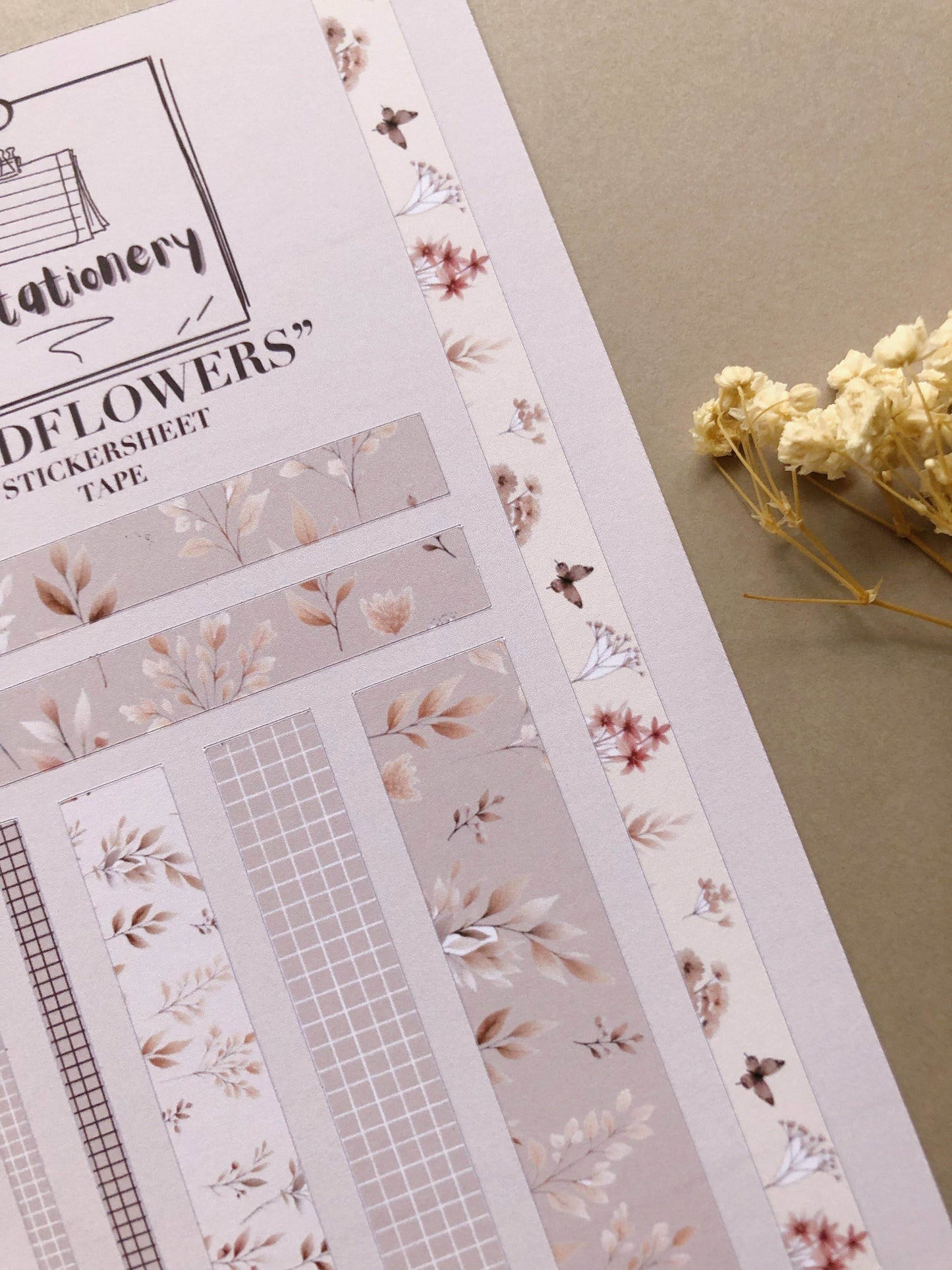 T's Stationery - Stickerveltape „Wildflower” - The Dreamer's Bookshop.