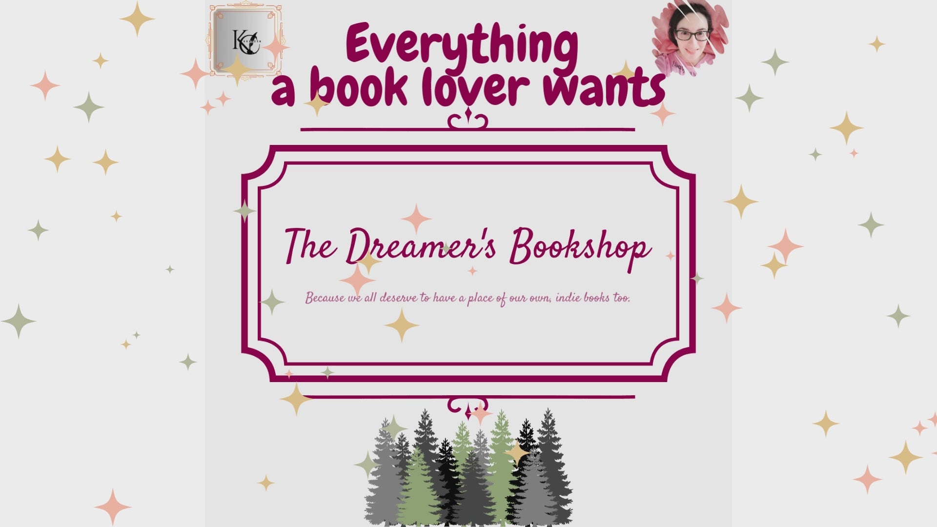 Video laden: A video showing you&#39;ll find indie books, bookish merch and exclusive designs in the shop.